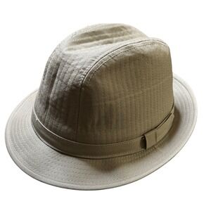 Vintage Dorfman Pacific Fedora Hat Cotton Blend Casual Travel Hat Mens Size M